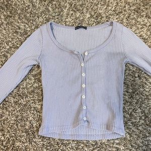 brandy melville button down cropped shirt